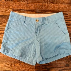 Lilly Pulitzer Blue Callahan shorts. Size 4